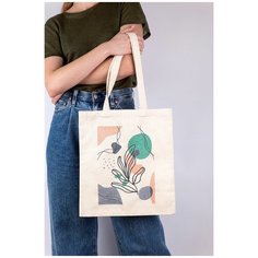 Фрея" RWCB-005 Раскраска на сумке "Флористическая абстракция" .