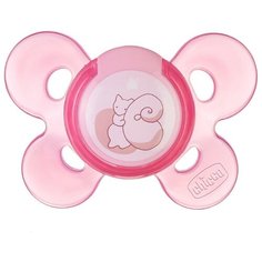 Пустышка силиконовая ортодонтическая Chicco Physio Comfort 0-6 м, розовый