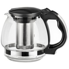 LARA Заварочный чайник LR06-15, 0.85 л, прозрачный/черный