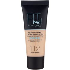 Maybelline New York Тональный крем Fit Me, 30 мл, оттенок: 112 Теплый бежевый