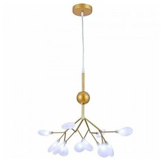 Подвесная люстра Natali Kovaltseva GRACE 75124/8С GOLD SATIN 8*20W G4 золото