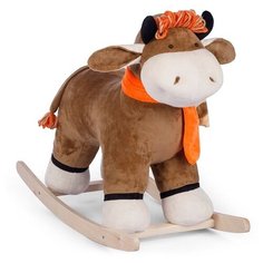Качалка мягкая Тутси "Бычок "Бублик" (коричневый, 10 фраз, музыка) 699-2020