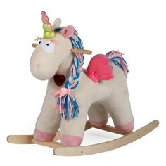 Качалка мягкая Тутси "Единорог "Эльза" (бежевый, 10 фраз, музыка) 690-2020