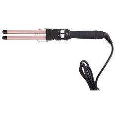 Плойка Wuller Maven двойная, чёрный с розовым, 12,8мм, 35W, 80-210C, (WP.511- DL)