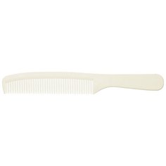 Расческа рабочая DEWAL серия SUPER thin с ручкой, средняя, белая 19.0см DEWAL MR- CF015/1