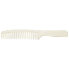 Расческа рабочая DEWAL серия SUPER thin с ручкой, средняя, белая 20,5см DEWAL MR- CF014/1