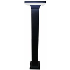 Декоративный светодиодный садово-парковый светильник с направлением света вниз Apeyron 14-20. Фонарь напольный с квадратным плафоном. Уличное LED освещение обладает белым цветом свечения. 220В, 7Вт, IP54, 700Лм, 5000K, 10х10х60 см