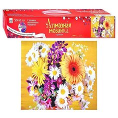 Алмазная мозаика 30х40 "Неповторимый букет" без подрамн с полн. заполн. (класс) (31цв) Рыжий кот