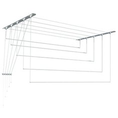 Сушилка для белья Лиана потолочная металлическая 1,5 м, белая Liana