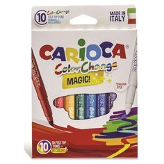 Фломастеры 10 цветов CARIOCA Color Change, 42737