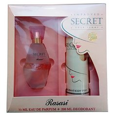 Rasasi Secret набор (парф. вода 75 мл. + дезодорант 200 мл.) 75+200 мл.