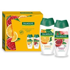 Подарочный набор Palmolive Натурэль Витаминный заряд (гель для душа Витамин В и Гранат 250 мл и гель для душа Витамин С и Апельсин 250 мл)