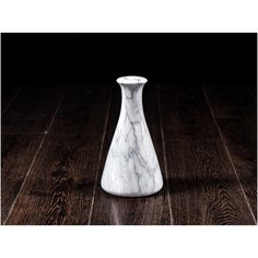 Ваза декоративная для цветов Volcano, серый мрамор, 25х13,5 см КОЕЛГАМРАМОР