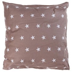 Подушка Тутси детская с чехлом 40х40 (кофе звезда) 122-2020/кз