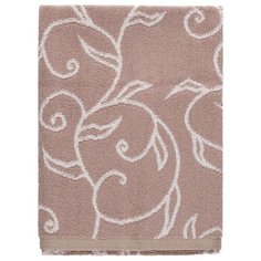 Махровое банное полотенце Самойловский текстиль коллекция "Форест" Узор 1, цвет "Мокко / Светло-бежевый"", 70х140 см, плотность 420 г/м2