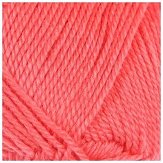 Пряжа "Гармония" 50% шерсть, 50% акрил 245м/100гр (116 коралл неон) 1моток 4185741 Камтекс