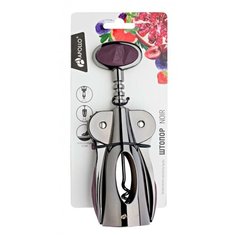 Штопор Apollo двухрычажный Noir (NOI-05), серебристый