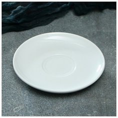 Блюдце для чашки "Сиеста"135мм (1 сорт) 4964273 Дружковский фарфоровый завод