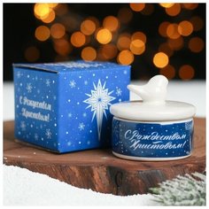 Шкатулка «Сeребряное Рождество», 5,7 х 5 см 4476266 Сима ленд