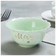Миска классический стиль "Мечтай", зелёная, 12 см 4437543 Дорого внимание