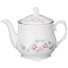 Чайник рококо нежная роза платина 1, 1 л Cmielow