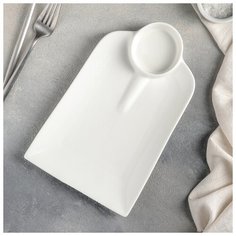 Блюдо с соусником "Ласта" 24.5x15.5x2.6 см 4177917 Magistro