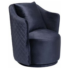 Кресло Verona Basic вращающееся велюр темно- синий Bel Размер: 70*80*77 см Garda Decor