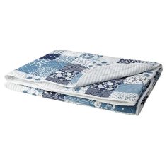 AXVERONIKA аксвероника Покрывало, лоскутный/синий220x240 см Ikea