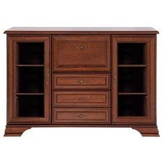 Комод- бар Black Red White Кентаки S320- KOM2W3S1B каштан