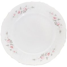 Блюдо круглое Бледные розы (отводка платина) Размер: 30 см Bernadotte