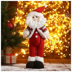 Мягкая игрушка "Дед Мороз-пузатик" 12х40 см, красный 5036086 Зимнее волшебство