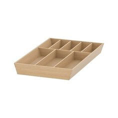 UPPDATERA уппдатера Лоток для столовых приборов, светлый бамбук32x50 см Ikea