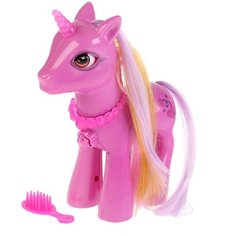 Карапуз интерактивный единорог (A106380-RU) розовый