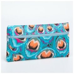 Косметичка простая. 22*1*12. отд на молнии. павлин 6974649 Centrum