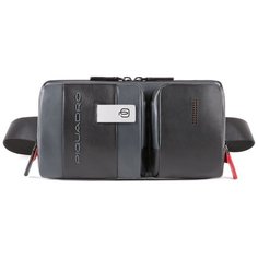 Сумка на пояс мужская Piquadro Urban серый/черный, кожа натуральная (ca4975ub00/grn)