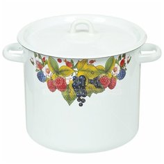 Кастрюля сталь, эмалированное покрытие, 5.5 л, с крышкой, Сибирские товары, С1617/.П/.3/*59/.П*44/ЗП