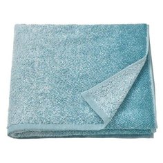 NYCKELN нюккельн Банное полотенце, белый/бирюзовый70x140 см Ikea