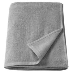 KORNAN корнан Простыня банная, серый100x150 см Ikea