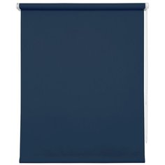 Рулонная штора Уют 7517 Плайн (синий), 80х175 см