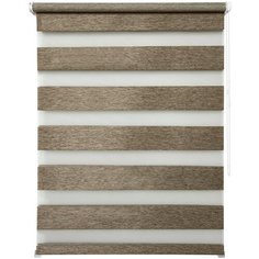 Рулонная штора с эффектом «день-ночь» Уют 8784 Канзас (светло-оре), 100х160 см