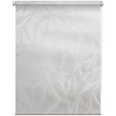 Рулонная штора Уют 8507 Грани (светло-серый), 70х175 см