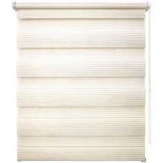 Рулонная штора с эффектом «день-ночь» Уют 7851 Люрекс (кремовый), 80х160 см