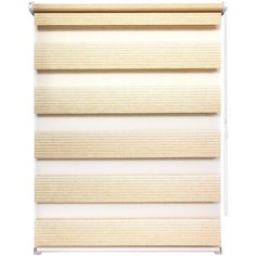 Рулонная штора с эффектом «день-ночь» Уют 7852 Люрекс (ваниль), 50х160 см