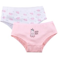 Трусики Bossa Nova 2 шт., размер 30, белый/розовый