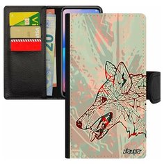 Чехол- книжка на смартфон iPhone 7, "Волк" Древний Злой Utaupia