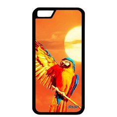 Противоударный чехол на смартфон // Apple iPhone 6S // "Попугай" Дизайн Попугайчики, Utaupia, оранжевый