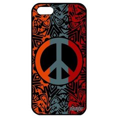 Противоударный чехол на смартфон // Apple iPhone 5 5S SE (2016) // "Peace and Love" Мандала Мир и Любовь, Utaupia, цветной