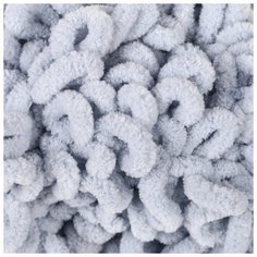 Пряжа "Puffy fine" 100% микрополиэстер 14,5м/100г (500 серый) 1моток 4287533 Alize