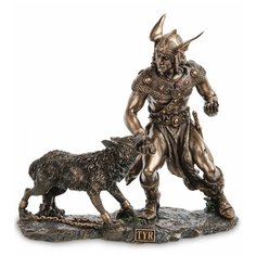 Статуэтка Бог воинской доблести Тюр и Фенрир Высота: 25 см Veronese