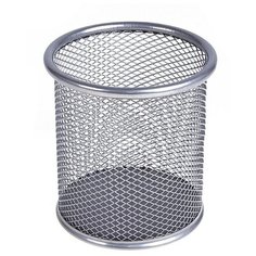 Стакан для пишущих принадлежностей круглый сетка металл серый 548705 Calligrata